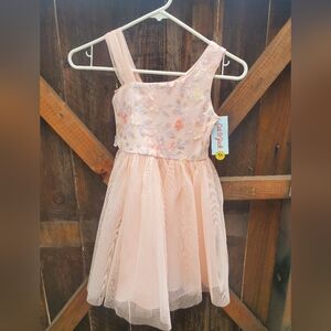 Cat & Jack Pink Floral Girls Dress